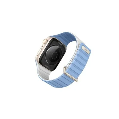 Uniq Revix Evo Reversible Magnetic Apple Watch Strap 41/40/38Mm - Powder Blue (Powder Blue/White)